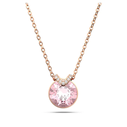 Swarovski Bella V riipus, ruusukullan värinen ja pinkki kristalli