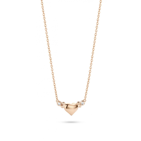 Spirit Icons Forever Necklace Ruusukullattu Hopea Kaulakoru Ja Zirkonia S10604-45