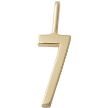 Design Letters Lucky Numbers 10 mm Gold 0-9 No. 007