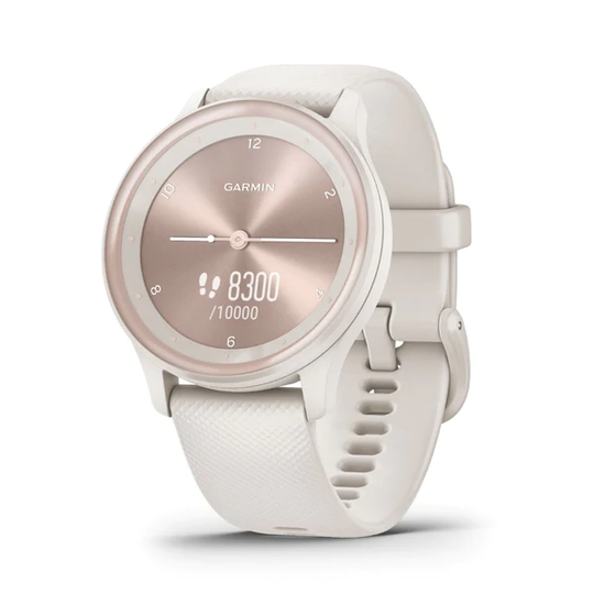 Garmin Vivomove Sport persikkakulta ja vaalea hybridiälykello 010-02566-01