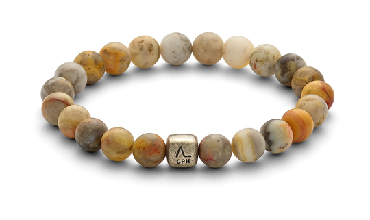 Alexander Lynggaard Colorup Sahara Mens Sterlinghopea Rannekoru Ja Akaatti C0062H
