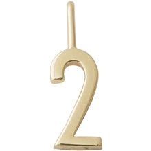 Design Letters Lucky Numbers 10 mm Gold 0-9 No. 002