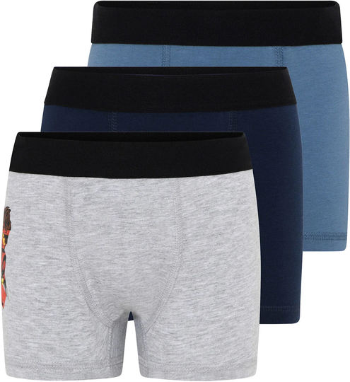 Lego Wear Bokserit 3-pack, Grey melange, 116-122