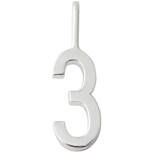 Lucky Numbers 10 mm Silver No. 008 No. 003