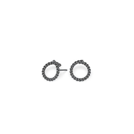 Nordahl Andersen Twisted Circle Hapetettu Hopea Korvakorut 325600-2