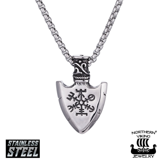 Northern Viking Jewelry -kaulakoru "Vegvisir Spear"