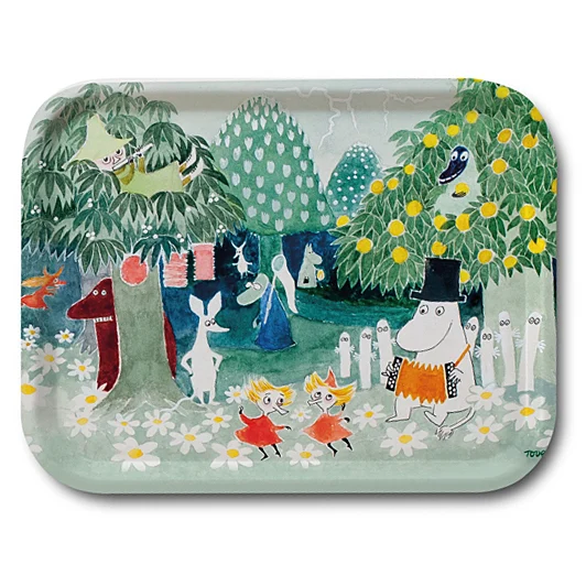 Opto Design Muumi Taikurin Hattu tarjotin 27x20 cm