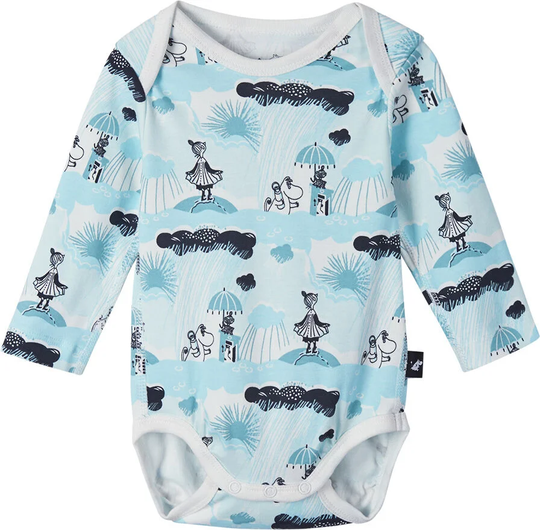 Reima Moomin Charmerande Body, Light Turquoise, 50-56