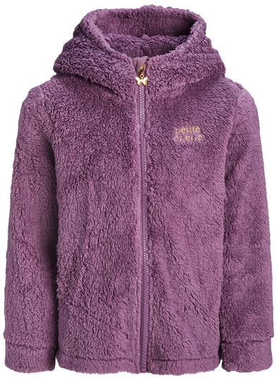 Petite Chérie Sienna Hood Fleecetakki, Light Lilac, 86–92