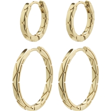 14222-2023 BLOSSOM Recycled Hoop Earrings 1 set