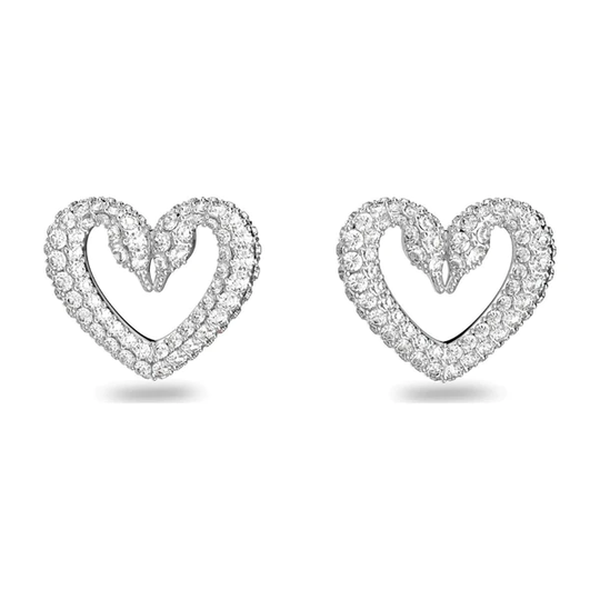 Swarovski Una valkoiset kristallikorvakorut