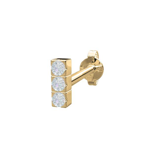 Nordahl Andersen Pierce52 14 Karaatin Kulta Korvarengas Ja Timantteja 0,024 Carat Tc/vs1 314203BR5