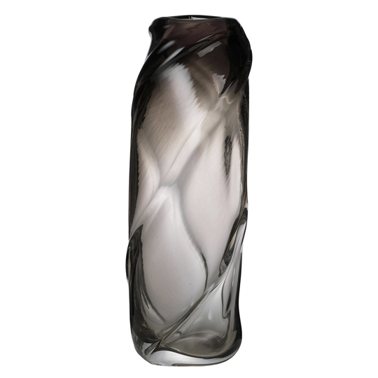 ferm LIVING Water Swirl maljakko, korkea, savunharmaa