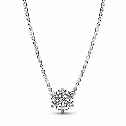 Pandora Moments Sparkling Snowflake kaulakoru 392371C01-45
