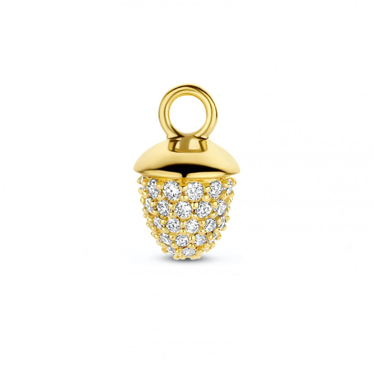 Spirit Icons Acorn Drop 14 Karaatin Kulta Riipus Korvakoruun Ja Timantteja 0,207 Carat W/vs S64056