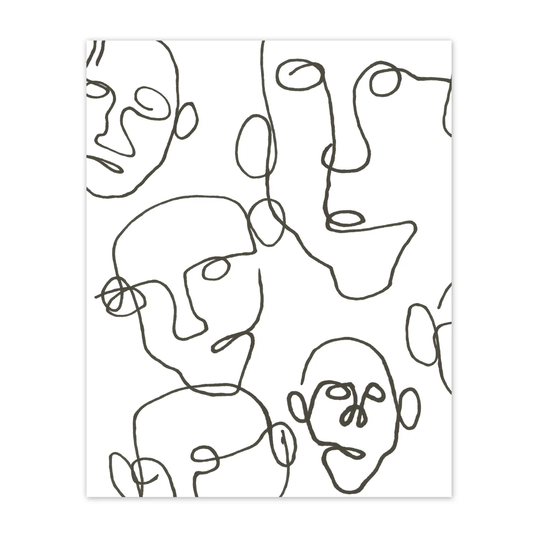 Scandi Living Audience juliste musta 40x50 cm