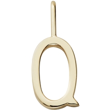 Design Letters Archetype Charm 10 mm Gold A-Z Q