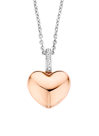 Ti Sento -riipus 6745SR, punakullattu hopea