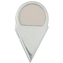 Design Letters Enamel Ice Cream Charm Silver Nude