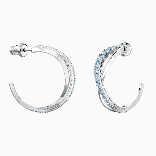 Swarovski Twist Hoop -korvakorut sininen