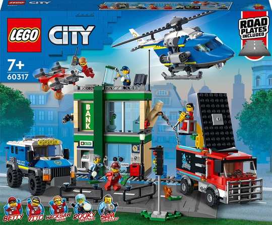LEGO City 60317 Poliisi ja Pankkirosvojen Takaa-ajo