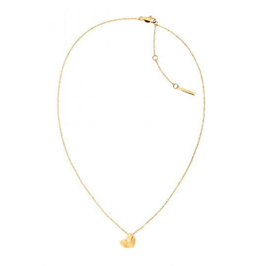 Calvin Klein Faceted Heart Necklace Ruostumaton Teräs Kaulakoru 35000036