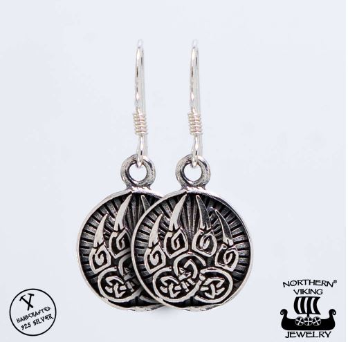 Northern Viking Jewelry Karhun Käpälä -korvakorut NVJKK026