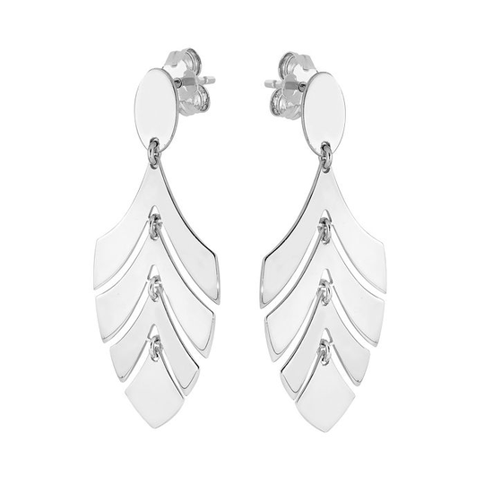 Hopeiset korvakorut F202502-RH