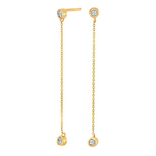 Nordahl Andersen 14 Karaatin Kulta Korvakorut Ja Timantteja 0,02 Carat W/si 30100360500