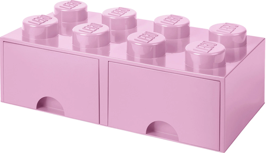 LEGO Säilytyslaatikko 8, Vaaleanpunainen