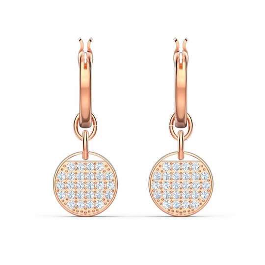 Swarovski Ginger rengaskorvakorut, rosekullan väriset