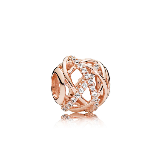 Pandora Galaxy Openwork Ruusukullattu Hopea Riipus Ja Zirkonia 781388CZ