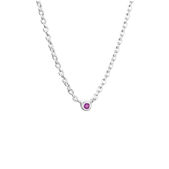 Efva Attling Micro Blink Pink Sapphire -kaulakoru 10-100-01898
