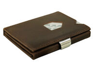 Exentri lompakko, nubuck brown