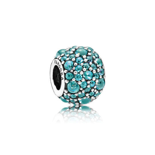 Pandora Teal Sterlinghopea Riipus Ja Zirkonia 791755MCZ