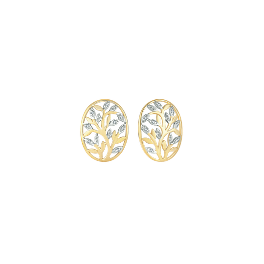 Støvring Design Tree Of Life 14 Karaatin Kulta Korvakorut Ja Timantteja 0,053 Carat W/pk1 70205065