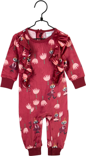 Muumi Tulppaanit Jumpsuit, Red, Koko 74