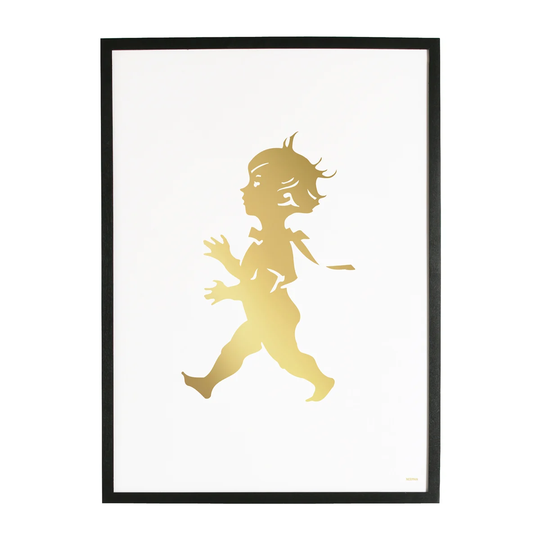 Solstickan Design Solstickan juliste 50 x 70 cm Kulta-valkoinen