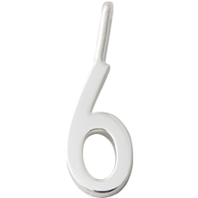 Lucky Numbers 10 mm Silver No. 008 No. 006