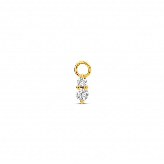 Spirit Icons Vision Drop 14 Karaatin Kulta Riipus Korvakoruun Ja Timantteja 0,07 Carat W/vs S64196