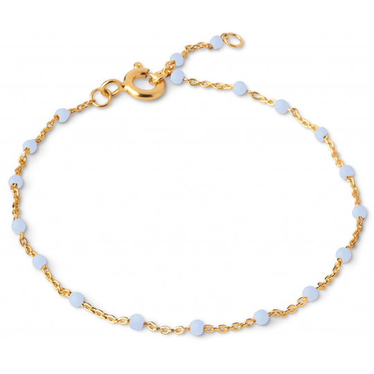 Enamel Lola Sky Kullattu Hopea Rannekoru B66G-SKY