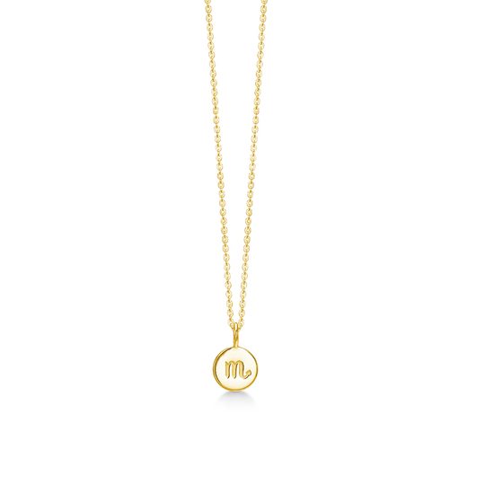 Id Fine Zodiac Scorpio Kullattu Hopea Kaulakoru IDN001GD-SCORPIO