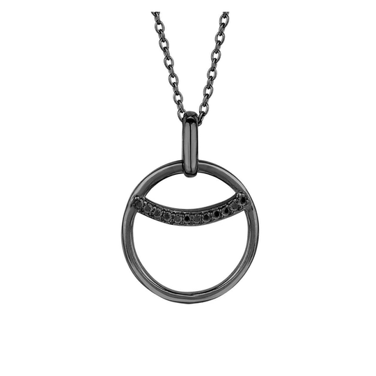 Spirit Icons Eclipse Pendant Sterlinghopea Kaulakoru Ja Zirkonia S10373-45