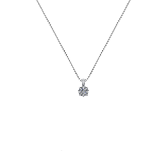 Smykkekæden 18 Karaating Valkokulta Kaulakoru Ja Timantti 0,17 Carat Tw/si 490945-750H