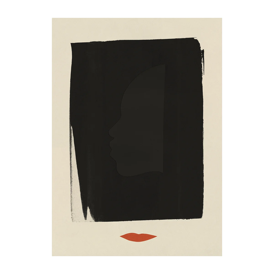 Paper Collective Red Lips -juliste 50 x 70 cm