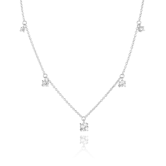 Sif Jakobs Belluno Piccolo Sterlinghopea Kaulakoru Ja Zirkonia SJ-N42125-CZ-SS