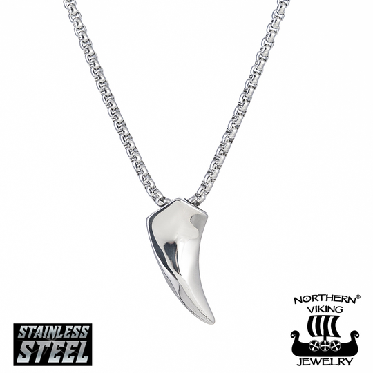 Northern Viking Jewelry Fenrir Wolf Tooth 60cm -kaulakoru NVJRS024