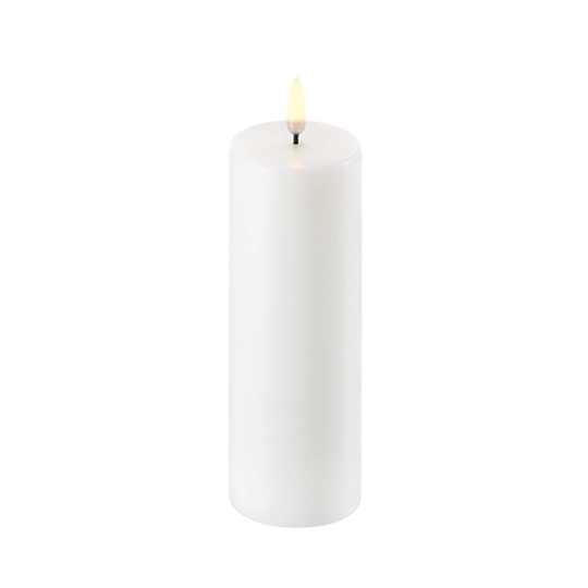 Uyuni Lighting LED pöytäkynttilä, 5,8 cm x 15 cm, valkoinen