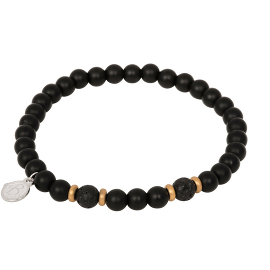By Billgren Mens Rannekoru Ja Laavakivi 8161
