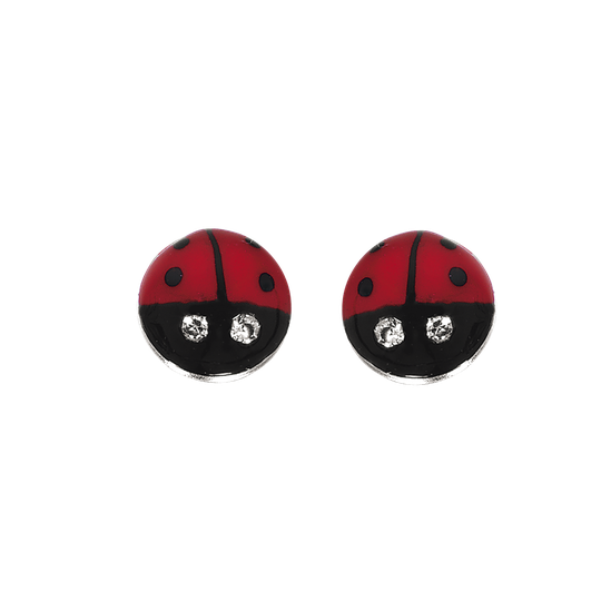 Scrouples Ladybug Girls Sterlinghopea Korvakorut Ja Zirkonia 148882